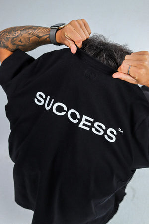 Black Printed Oversized T-shirt