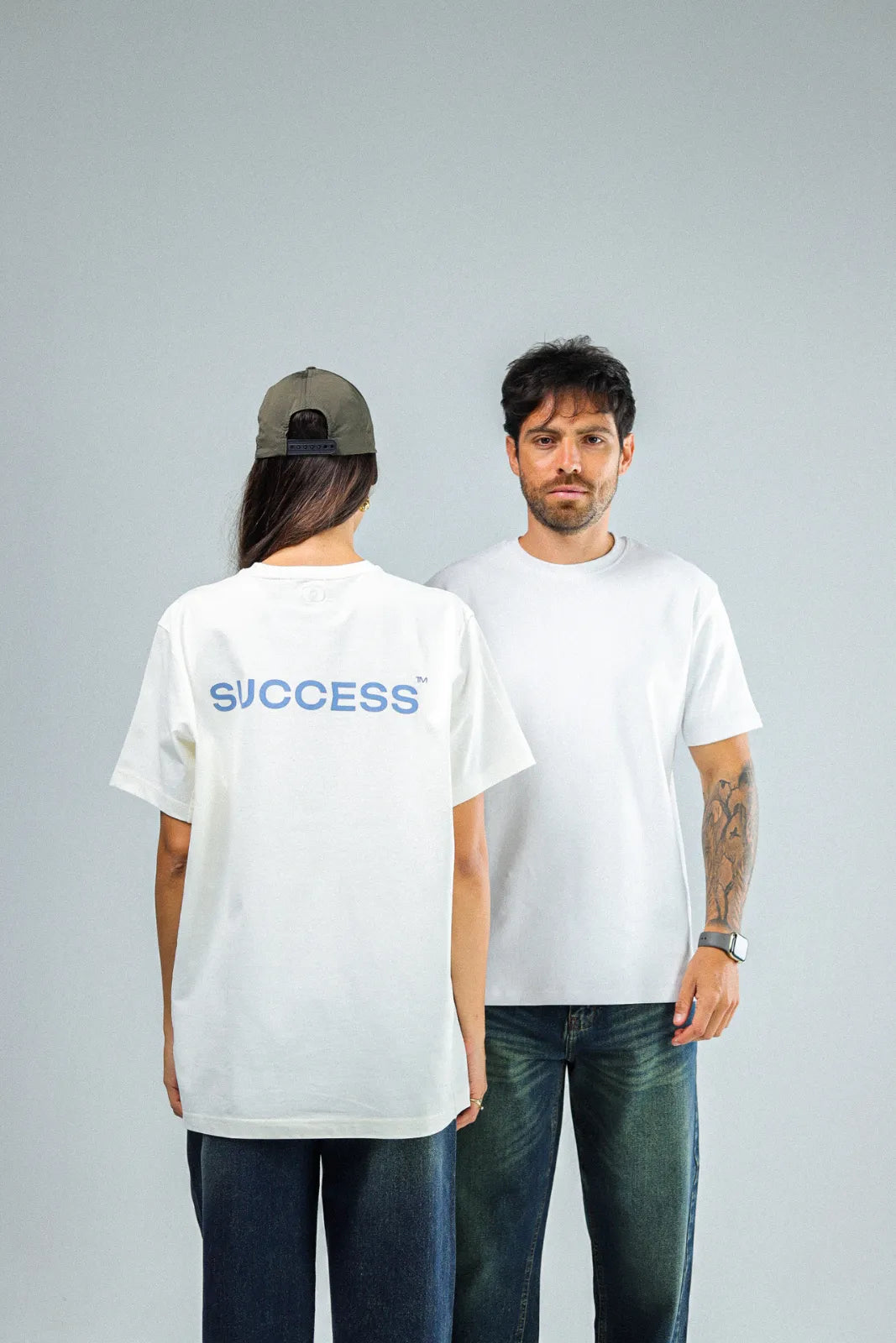 Off White Printed Oversized T-shirt