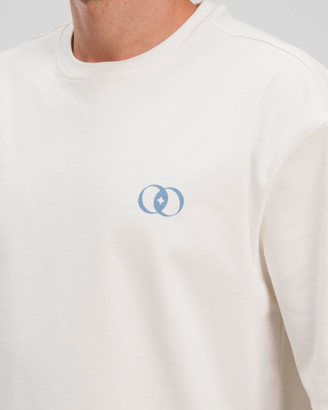Off White Printed Oversized T-shirt
