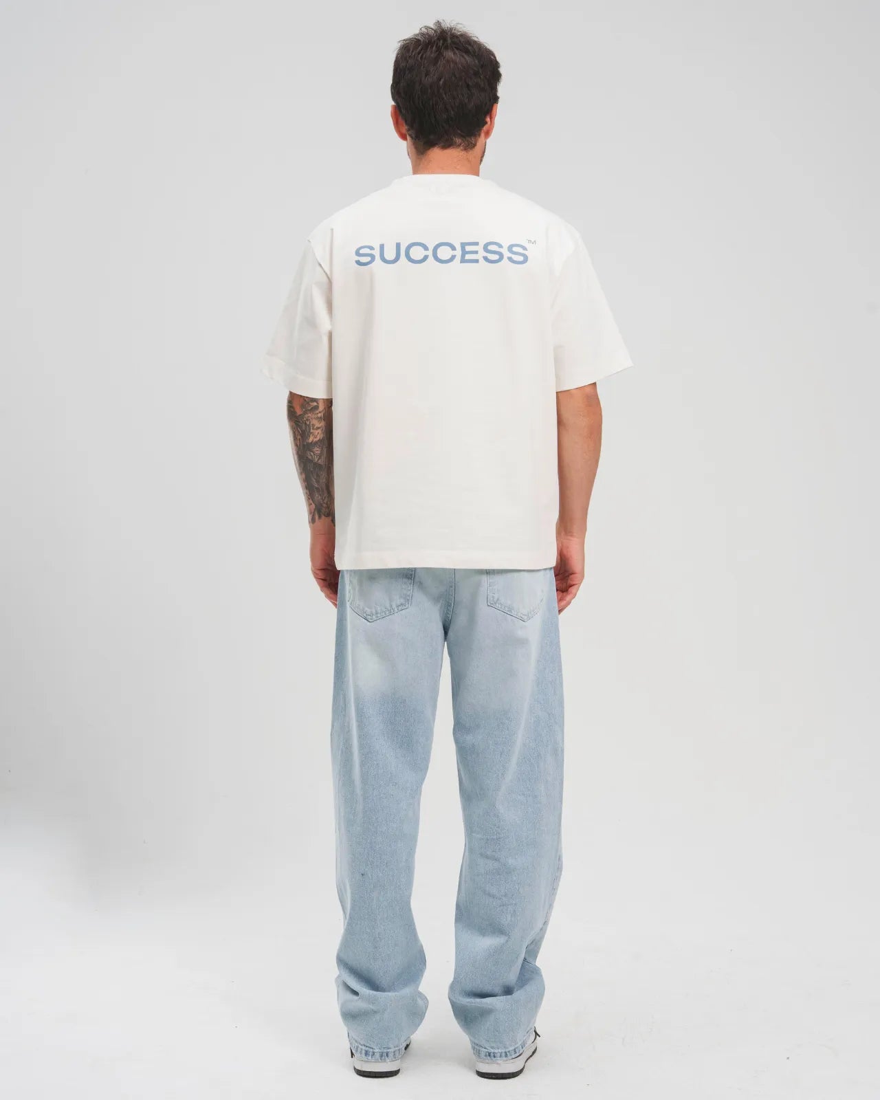 Off White Printed Oversized T-shirt
