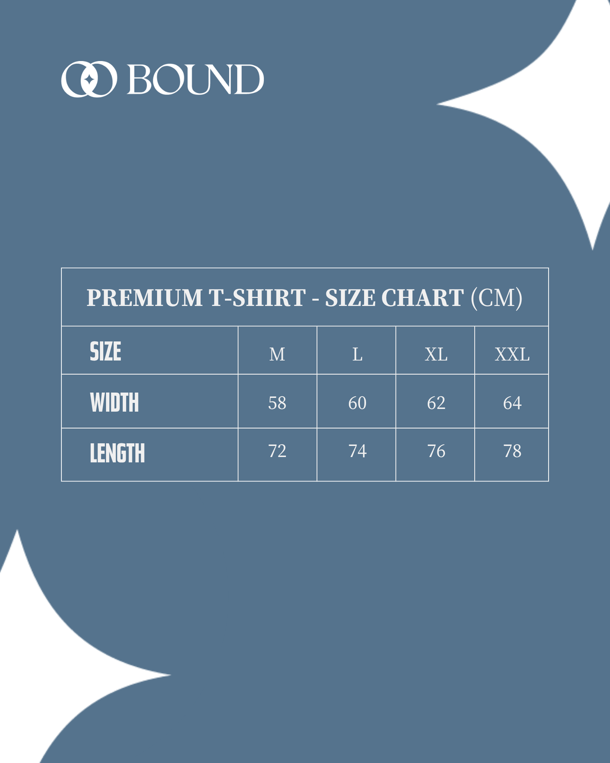 Size Chart for Olive Premium T-shirt