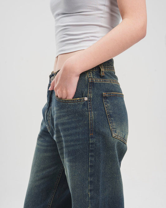 Relaxed Denim Straight Fit Jeans - BoundOfficial